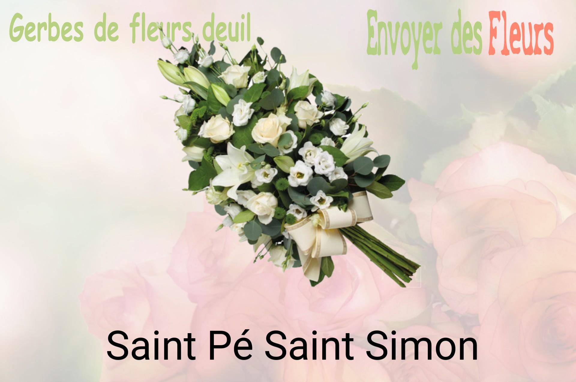 Gerbe de fleurs de deuil livrée à Saint-Pé-Saint-Simon